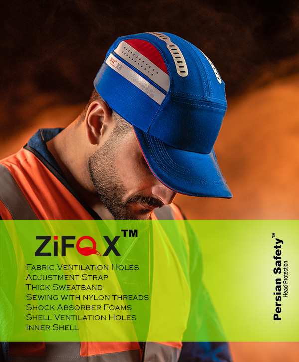 کلاه ایمنی , هارد کپ , کلاه آفتابی , کلاه بیس بال , کلاه آفتابگیر , کلاه سبک ایمنی , کلاه پارچه ای , هواکش , ventilation , helmet , Zifox , 