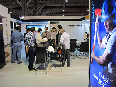 غرفه پرشین سیفتی در نمایشگاه HSE تهران سال 1394