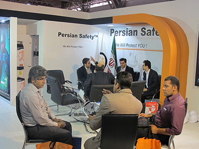 غرفه پرشین سیفتی در نمایشگاه HSE تهران سال 1394