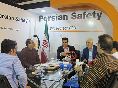 غرفه پرشین سیفتی در نمایشگاه HSE تهران سال 1394