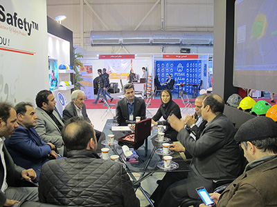 غرفه پرشین سیفتی در نمایشگاه HSE تهران سال 1396